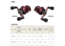 Daiwa 23 Admira 100XH
