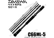 Daiwa 22 Black Label Travel C66ML-5