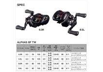 Daiwa 25 ALPHAS BF TW 8.5R